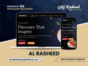 al rasheed website layout in