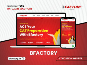 B Factory website designing by virtuaklize solutions